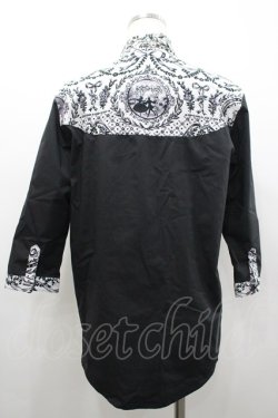 画像2: MILKBOY / PALACE SHIRTS  黒Ｘ白 I-26-02-20-027-MB-BL-SA-ZI