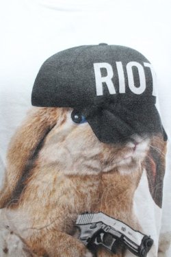 画像3: MILKBOY / FAT BUNNY Tシャツ L 白Ｘ黒 I-26-02-20-030-MB-TO-SA-ZI