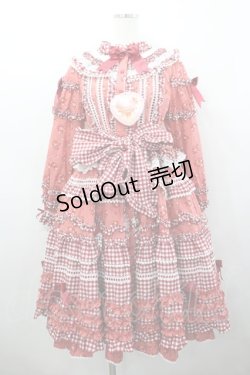 画像1: BABY,THE STARS SHINE BRIGHT / Berry Sweet Bouquetロングワンピース  赤 I-26-02-23-033-BA-OP-SA-ZI