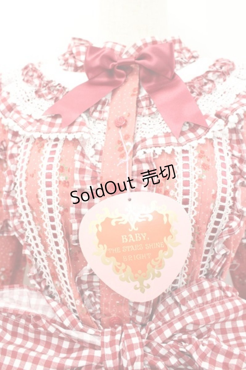画像2: BABY,THE STARS SHINE BRIGHT / Berry Sweet Bouquetロングワンピース  赤 I-26-02-23-033-BA-OP-SA-ZI (2)