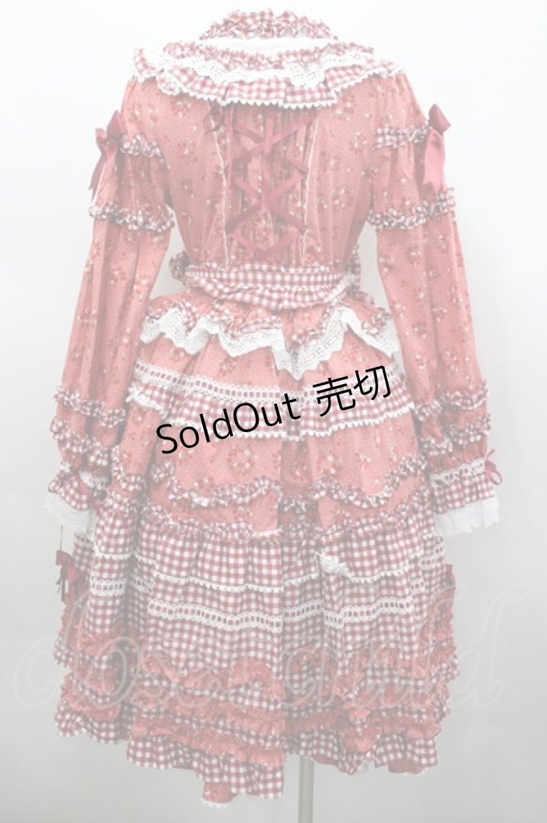 画像3: BABY,THE STARS SHINE BRIGHT / Berry Sweet Bouquetロングワンピース  赤 I-26-02-23-033-BA-OP-SA-ZI (3)
