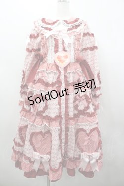 画像1: BABY,THE STARS SHINE BRIGHT / Tartelette aux Fraisesロングワンピース  ピンク I-26-02-23-034-BA-OP-SA-ZI