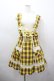 画像1: BABY,THE STARS SHINE BRIGHT / タータンチェック裾スカラップジャンパースカート  イエロー I-26-02-23-035-BA-OP-TE-ZI (1)