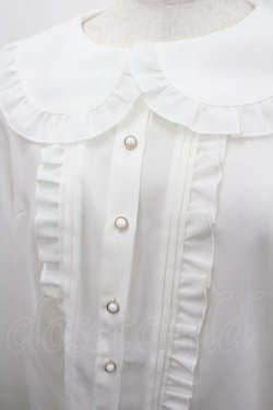 画像2: Amavel / フリルタックブラウス  白 I-26-02-23-004-CA-BL-SA-ZI