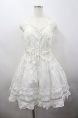 画像1: Cornet / お花レース編上げワンピース  白 I-26-02-23-036-LO-OP-TE-ZI (1)