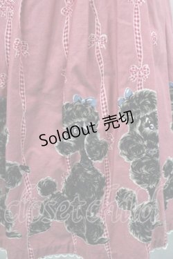 画像2: Emily Temple cute / プードルギンガムリボンジャンパースカート  ピンク I-26-02-23-037-ET-OP-TE-ZI