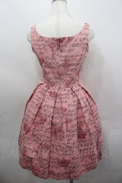 画像3: Emily Temple cute / 王冠ロゴプリント編上ジャンパースカート  ピンク I-26-02-23-041-ET-TO-TE-ZI