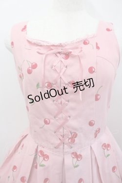 画像2: Emily Temple cute / チェリープリントジャンパースカート  ピンク I-26-02-23-042-ET-OP-TE-ZI