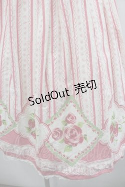 画像3: Shirley Temple / 薔薇＆苺ストライププリントワンピース  ピンク×オフ I-26-02-23-044-ET-OP-TE-ZI