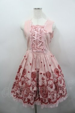 画像1: BABY,THE STARS SHINE BRIGHT / シンデレラジャンパースカート  ピンク I-26-02-23-045-BA-OP-TE-ZI