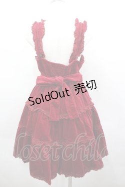 画像3: Innocent World / ローズレース別珍ジャンパースカート  ボルドー I-26-02-23-050-IW-OP-SA-ZI