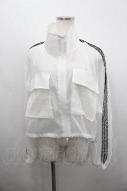 画像1: axes femme / シアートラックジャケット  白 I-26-02-23-006-AX-TO-HR-ZI