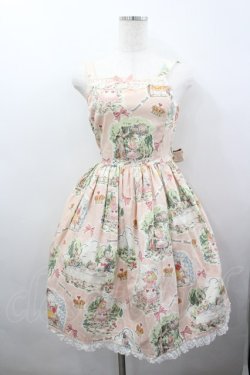 画像1: Innocent World / フレデリックパーティートーションレースジャンパースカート  ピンク I-26-02-23-054-IW-OP-SA-ZI