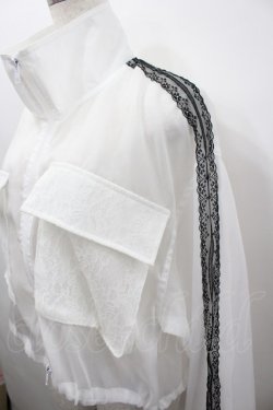 画像2: axes femme / シアートラックジャケット  白 I-26-02-23-006-AX-TO-HR-ZI