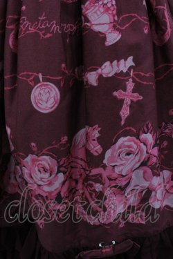 画像2: metamorphose / Secret EDENリボンジャンパースカート  ボルドー I-26-02-23-057-ME-OP-SA-ZI