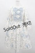 axes femme kawaii / アンティークローズ柄ワンピース M アイボリー I-26-02-23-059-AX-OP-TE-ZI