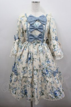 画像1: axes femme kawaii / アンティークローズ柄ワンピース M アイボリー I-26-02-23-059-AX-OP-TE-ZI