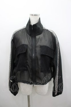 画像1: axes femme / シアートラックジャケット  黒 I-26-02-23-007-AX-TO-HR-ZI