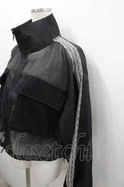 画像2: axes femme / シアートラックジャケット  黒 I-26-02-23-007-AX-TO-HR-ZI