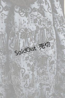 画像2: ALICE and the PIRATES / シャンデリアフロッキーワンピース  黒Ｘ紺 I-26-02-23-065-PA-OP-SA-ZI