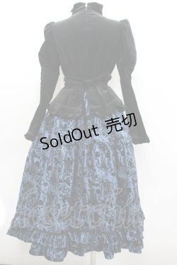 画像3: ALICE and the PIRATES / シャンデリアフロッキーワンピース  黒Ｘ紺 I-26-02-23-065-PA-OP-SA-ZI