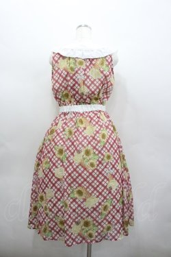 画像3: axes femme POETIQUE / ヒマワリ&アイスサマーワンピース M 赤×白 I-26-02-23-067-AX-OP-TE-ZI