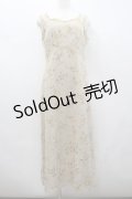 INGEBORG / フラワーシフォンプリントノースリーブワンピース  アイボリー I-26-02-23-070-LO-OP-SA-ZI