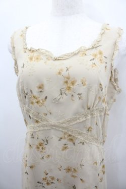 画像2: INGEBORG / フラワーシフォンプリントノースリーブワンピース  アイボリー I-26-02-23-070-LO-OP-SA-ZI