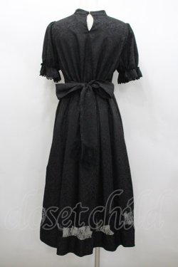 画像3: axes femme kawaii / チャイナ釦ジャガードワンピ M 黒 I-26-02-23-073-AX-OP-SA-ZI