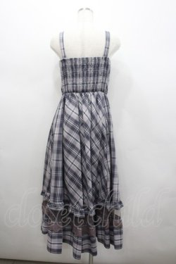 画像3: axes femme / センタージップチェックジャンスカ  パープル I-26-02-23-078-AX-OP-HR-ZI