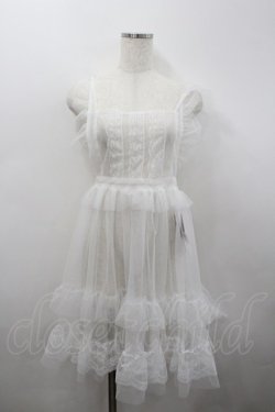 画像1: virally / TT*HOSレースエプロン S 白 I-26-02-23-081-PU-OP-SA-ZI