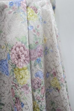 画像2: axes femme kawaii / クラシックブーケ柄スカート M ベージュ I-26-02-23-082-AX-SK-TE-ZI