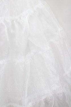 画像2: axes femme kawaii / ミディオーガンジーパニエ  白 I-26-02-23-084-AX-SK-SA-ZI