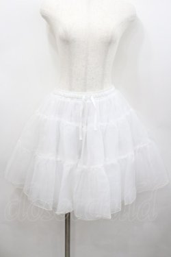 画像1: axes femme kawaii / ボリュームオーガンジーパニエ  白 I-26-02-23-085-AX-SK-SA-ZI