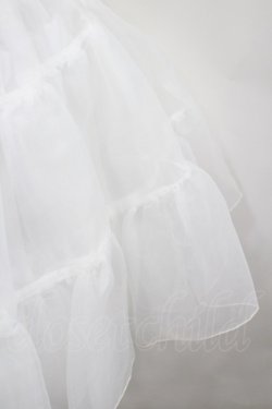 画像2: axes femme kawaii / ボリュームオーガンジーパニエ  白 I-26-02-23-085-AX-SK-SA-ZI