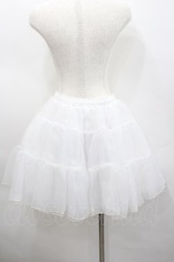 画像3: axes femme kawaii / ボリュームオーガンジーパニエ  白 I-26-02-23-085-AX-SK-SA-ZI