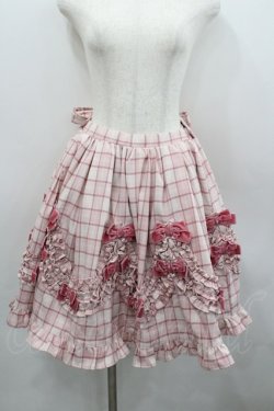 画像1: Chalmiere / タータンチェックスカート M ピンク I-26-02-23-087-0-SK-TE-ZI