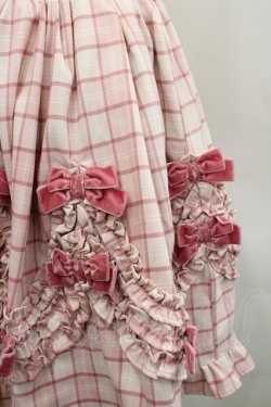 画像2: Chalmiere / タータンチェックスカート M ピンク I-26-02-23-087-0-SK-TE-ZI