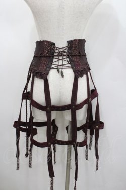 画像3: Ozz oneste / クリノリンコルセットオーバースカート  ボルドー I-26-02-23-093-OO-SK-SA-ZI