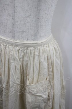 画像2: WONDERFUL WORLD / フロントポケットスカート  生成り I-26-02-23-096-LO-SK-SA-ZI