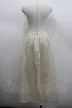 画像3: WONDERFUL WORLD / フロントポケットスカート  生成り I-26-02-23-096-LO-SK-SA-ZI