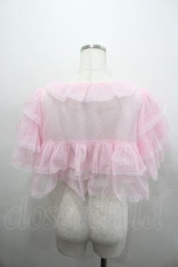 画像3: Chalmiere / チュールフリルボレロ M ピンク I-26-02-23-001-0-TO-TE-ZI