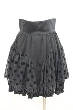 画像3: BPN / フロッキードット切替スカート M 黒 I-26-02-23-098-GO-SK-TE-ZI