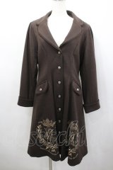 metamorphose / クラウンエンブレム刺繍入りコート 1 ブラウン I-26-02-23-011-ME-CO-TE-ZI