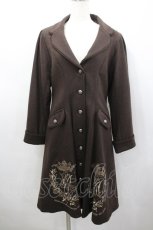 画像1: metamorphose / クラウンエンブレム刺繍入りコート 1 ブラウン I-26-02-23-011-ME-CO-TE-ZI (1)