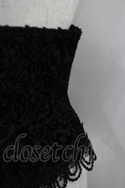 画像2: ALICE and the PIRATES / フロッキーコルセット  黒 I-26-02-23-102-PA-ZA-SA-ZI