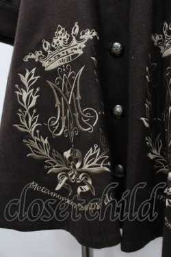 画像2: metamorphose / クラウンエンブレム刺繍入りコート 1 ブラウン I-26-02-23-011-ME-CO-TE-ZI