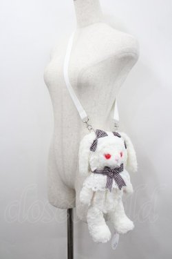 画像2: BABY,THE STARS SHINE BRIGHT / うさくみゃちゃんポシェット  白Ｘ黒ピンクチェック I-26-02-23-106-BA-BG-SA-ZI