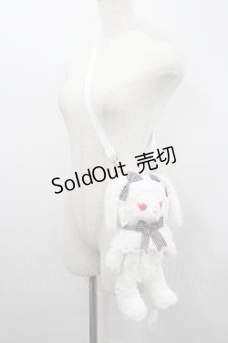 画像2: BABY,THE STARS SHINE BRIGHT / うさくみゃちゃんポシェット  白Ｘ黒ピンクチェック I-26-02-23-106-BA-BG-SA-ZI