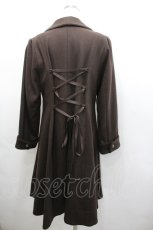 画像3: metamorphose / クラウンエンブレム刺繍入りコート 1 ブラウン I-26-02-23-011-ME-CO-TE-ZI (3)